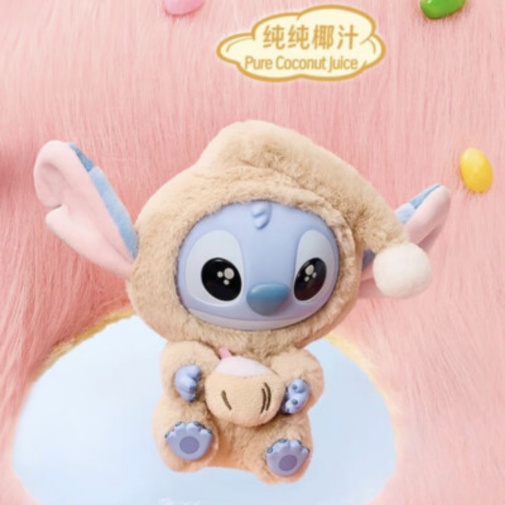 MINISO x DISNEY Stitch Eat Something Before Sleep Plush - Pure Coconut Juice